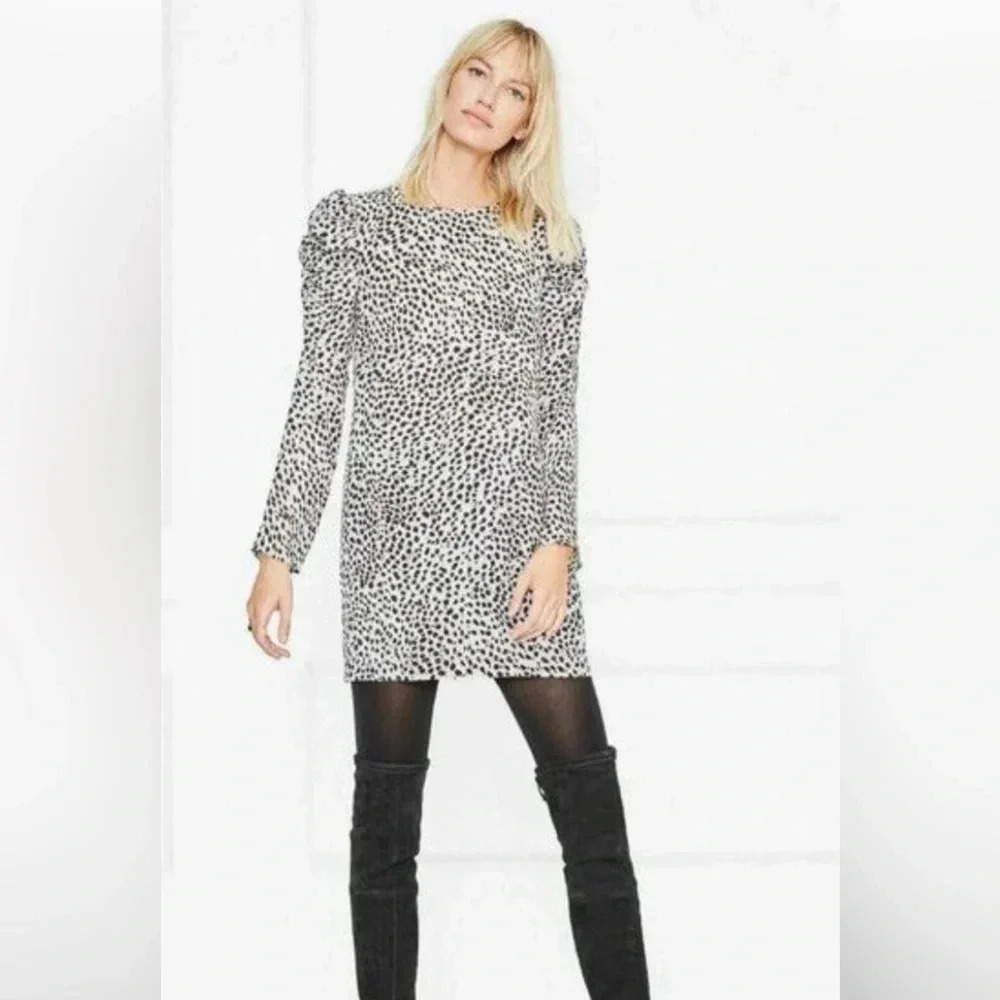 Lovely Anine Bing Animal Print Mini Dress size M - Picture 6 of 8
